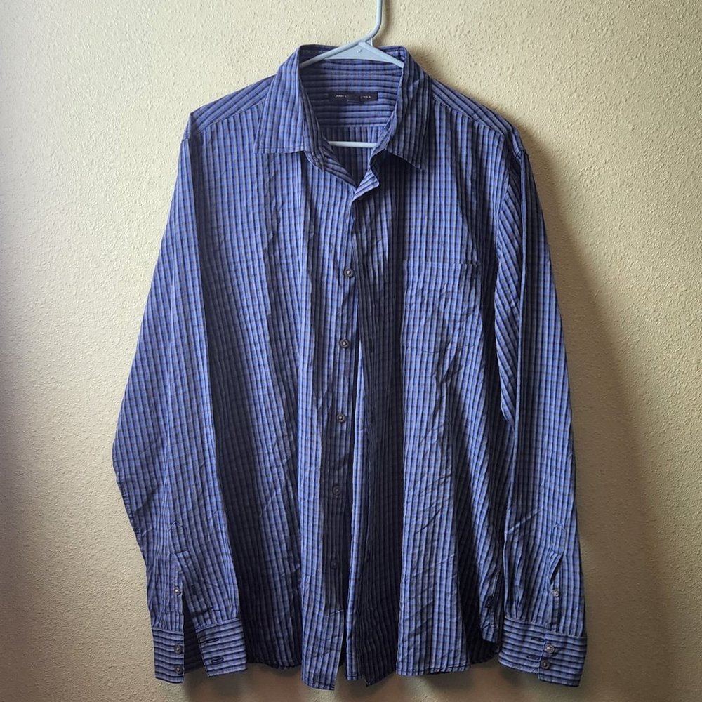 John Varvatos Casual Button Down Shirt Mens Large